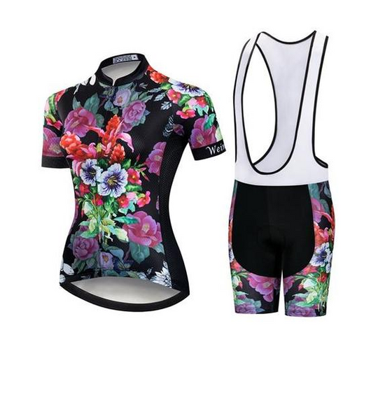 Kit Ciclismo Profesional DAHLIA - Conjunto Jersey y Pantalón Manga Larga