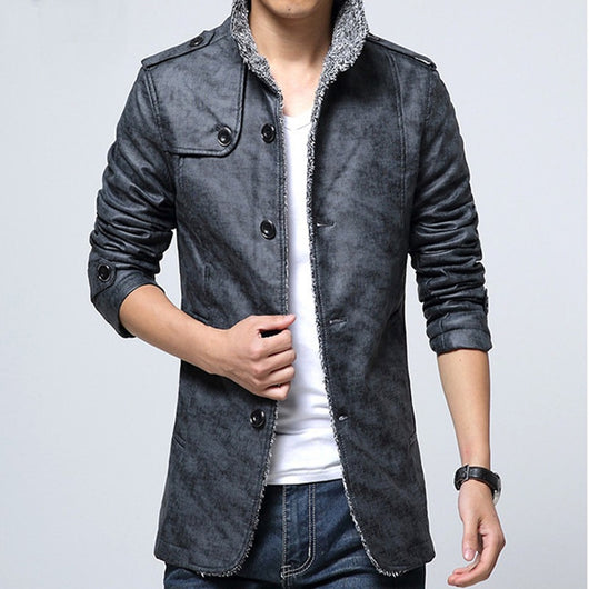 Chaqueta de Cuero Casual para Hombre - Image 13