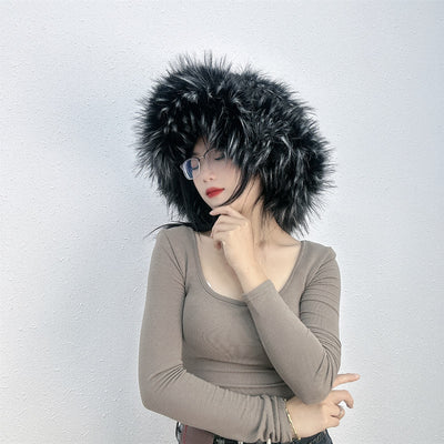 Gorro de Piel de Mapache Versátil y Elegante - Image 27