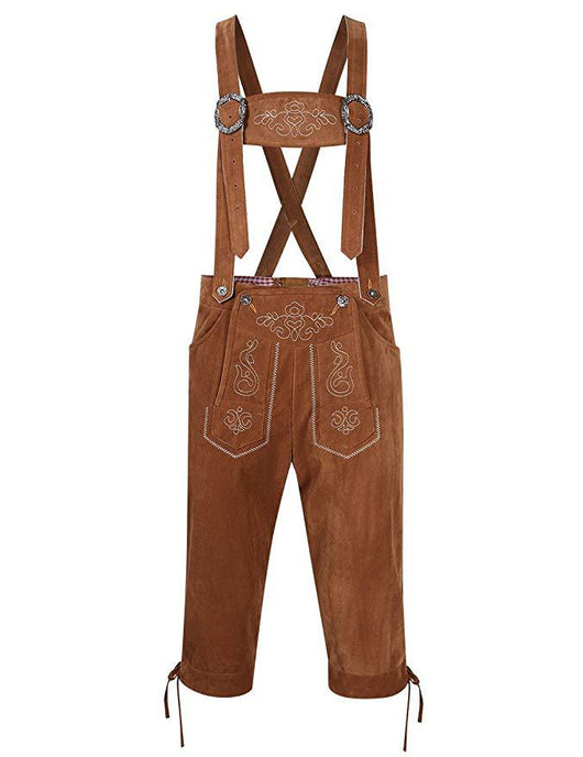Disfraz Tradicional Cervecero con Camisa Cuadriculada, Tirantes y Pantalón Bordado - Image 10