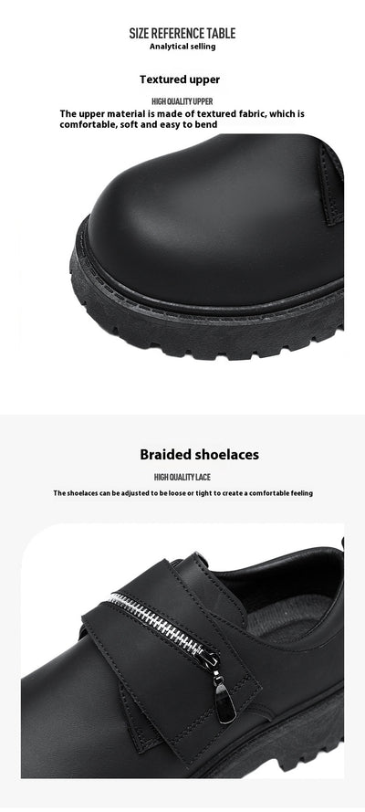 Zapatos Casuales de Plataforma en Cuero para Hombre - Image 13