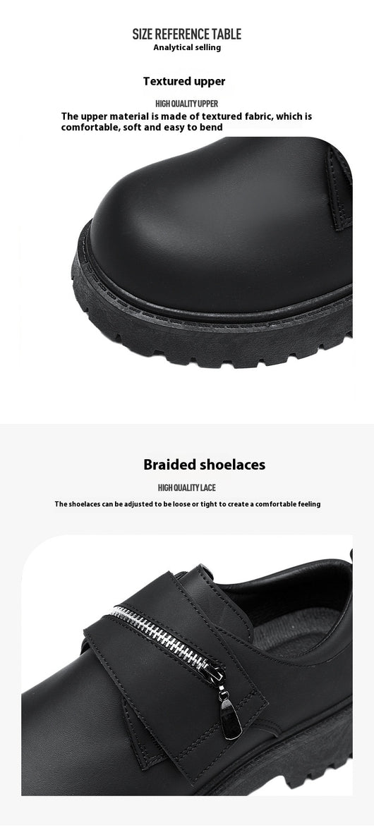 Zapatos Casuales de Plataforma en Cuero para Hombre - Image 13