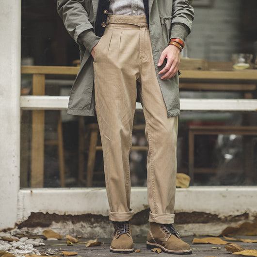Pantalones Cargo Retro de Cintura Alta y Corte Recto para Hombre - Image 3