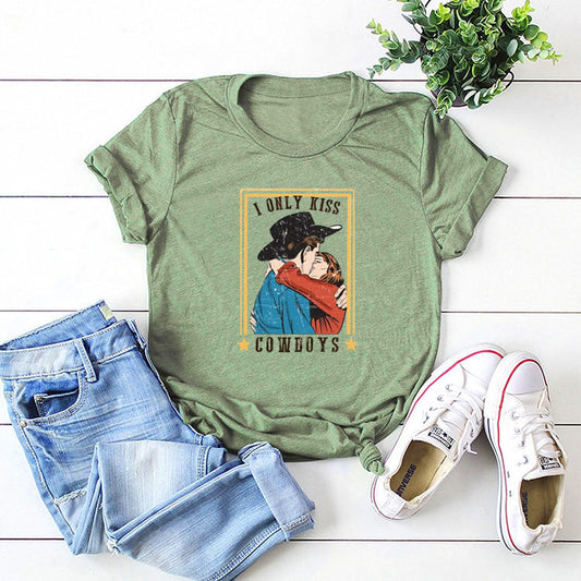 Playera Casual de Cuello Redondo Manga Corta