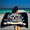 Toalla de Playa Cuadrada Microfiber Estampado Taro