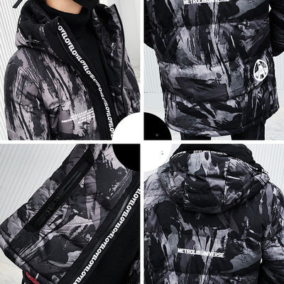 Chaqueta de Algodón con Estampado Camuflaje - Image 3