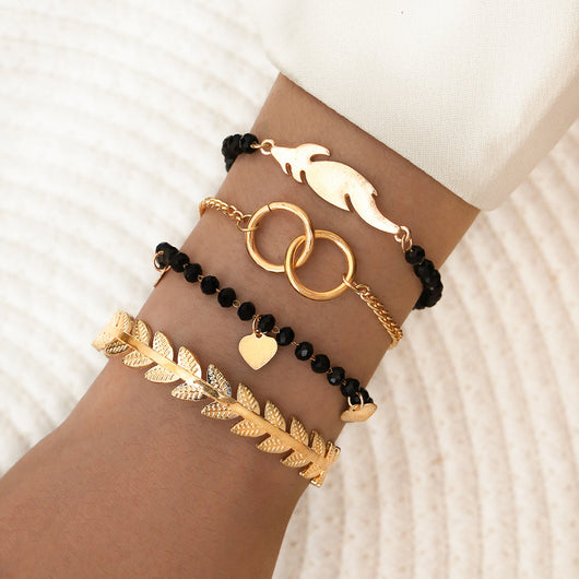 Pulsera Geométrica de Cadena Metálica Estilo Europeo - Image 8