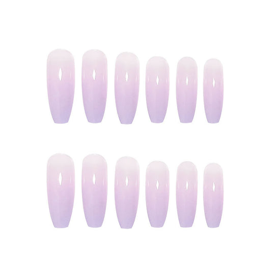 Parches de Uñas Degradado Púrpura - Diseño Adhesivo Instantáneo - Image 4
