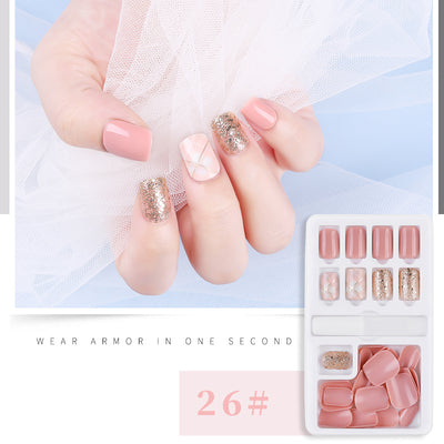 Set de 30 Uñas Postizas Desprendibles - Cobertura Completa para Decoración - Image 56
