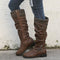 Botas de Tacón Bajo y Punta Redonda