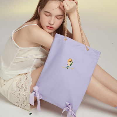 Bolso de Hombro Grande con Lazo Rosa - Cartera Casual de Alta Capacidad - Image 3