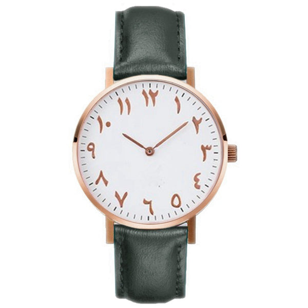 Reloj de Cuarzo para Mujer Diseño Árabe Elegante