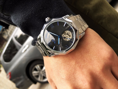 Reloj Automático Hollow Men's - Mecanismo de Precisión - Image 6