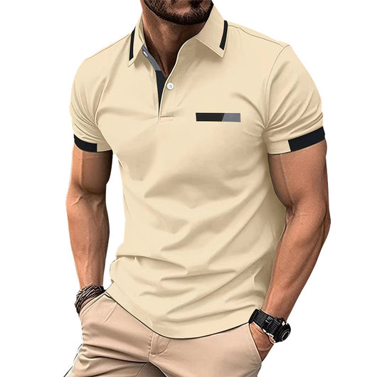 Polo Casual Hombre con Bolsillo Decorativo y Solapa - Camisa Business - Image 20