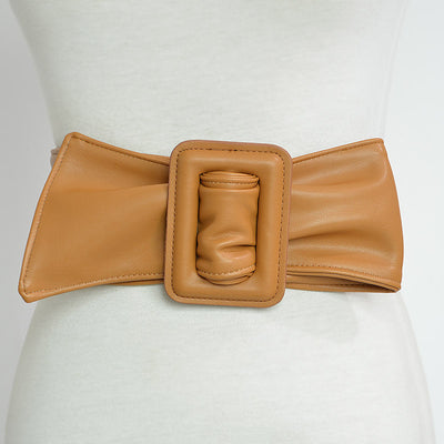 Cinturón Ancho de Piel de Oveja para Mujer - Image 18