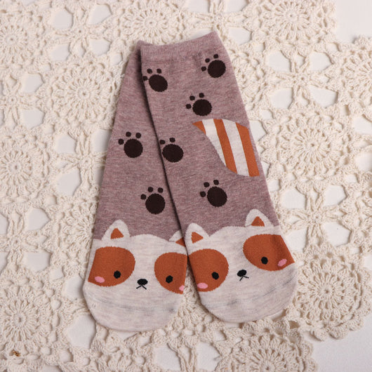 Calcetines de Algodón con Animales Cartoon para Mujer - Diseño Divertido y Cómodo - Image 8