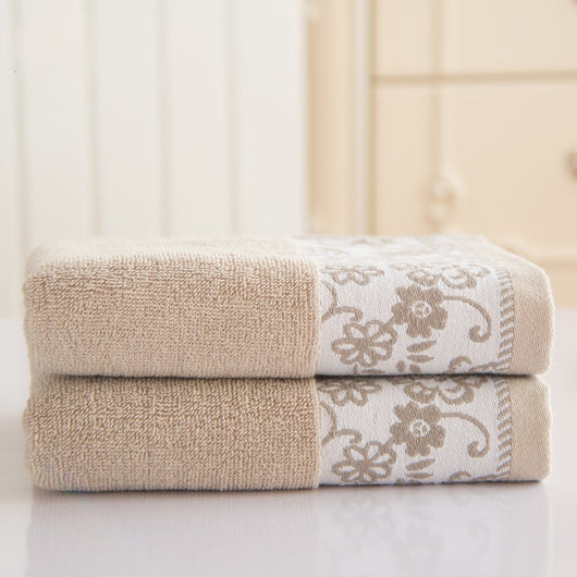Toalla Jacquard de Algodón 32 Hilos con Diseño Floral Glicina - Image 5