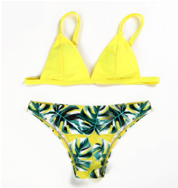 Bikini Reversible con Estampado de Hojas Doble Cara - Image 16