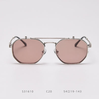 Gafas de Sol Polarizadas Retro Metal Flip - Image 5
