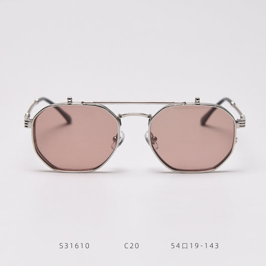 Gafas de Sol Polarizadas Retro Metal Flip - Image 5