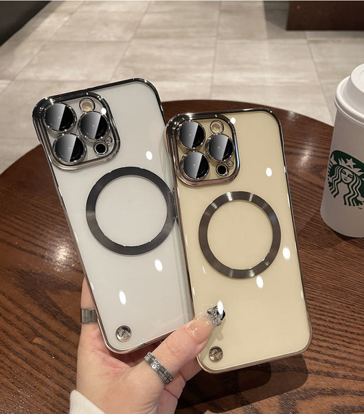 Funda Magnética Antipolvo para Teléfono - Carcasa Rígida sin Marco con Red Electrochapada - Image 16