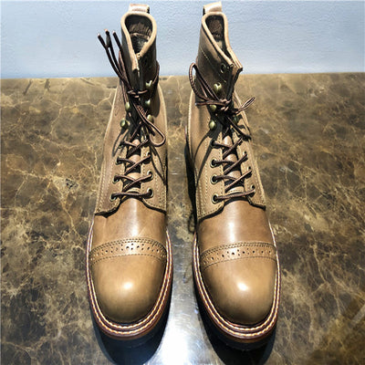 Botas de Cuero Premium para Hombre - Estilo Tendencia Versátil - Image 15