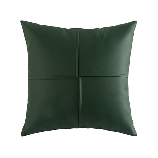 Funda de Almohada de Cuero PU con Diseño Geométrico y Tela Tecnológica - Image 17