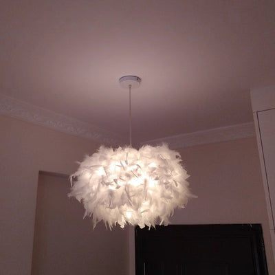 Lámpara de Techo Moderna Plumas para Sala y Dormitorio - Image 23