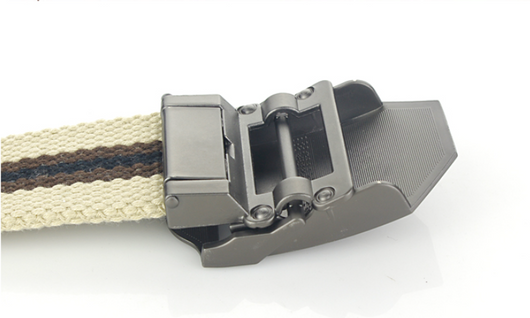 Cinturón Canvas para Hombre con Hebilla Automática Cabeza de Tigre - Image 8