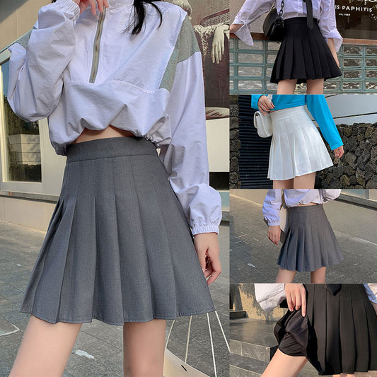 Falda Gris Ligera Primavera Otoño