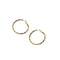 Aretes de Oro Plegados