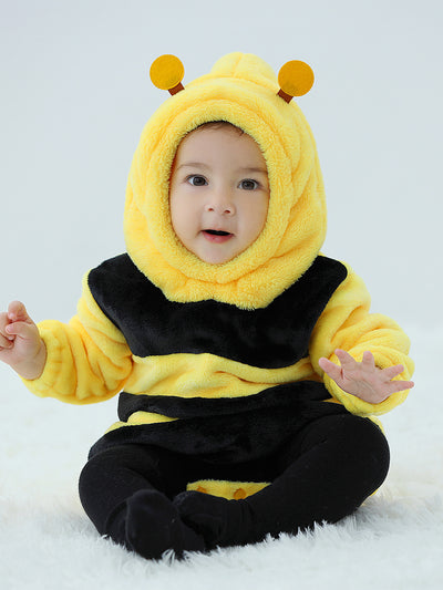 Pijama Enterizo Bebé Diseño Abeja en Franela Suave - Image 14