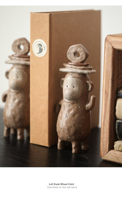 Adornos Vintage de Resina Artesanal con Animales para Estantería - Image 19