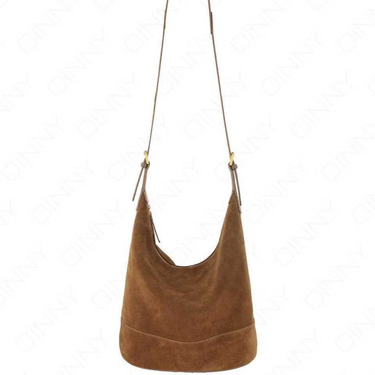 Bolsa Bucket de Ante Retro - Bolso Cómodo y Versátil para Hombro o Bandolera - Image 2