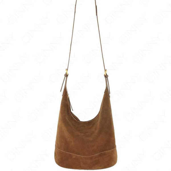 Bolsa Bucket de Ante Retro - Bolso Cómodo y Versátil para Hombro o Bandolera