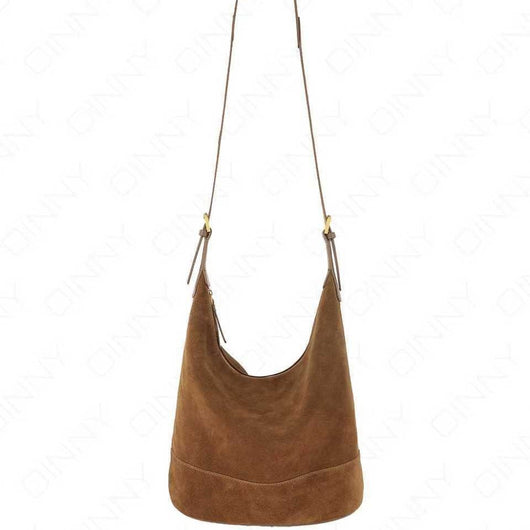Bolsa Bucket de Ante Retro - Bolso Cómodo y Versátil para Hombro o Bandolera - Image 2
