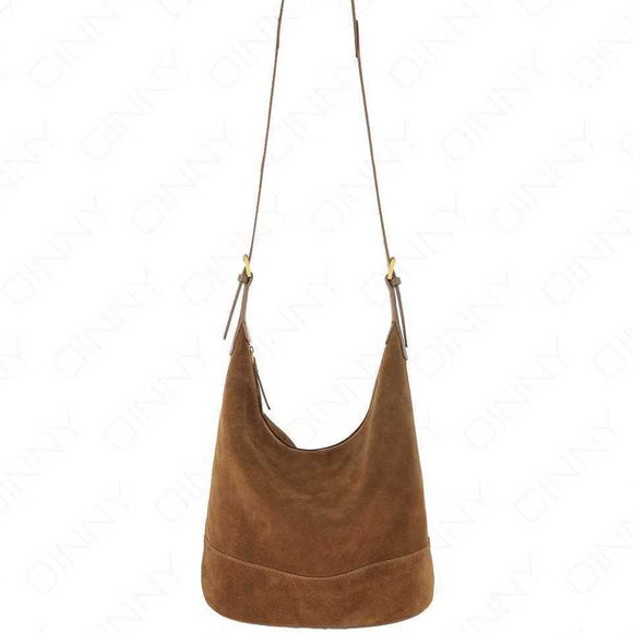 Bolsa Bucket de Ante Retro - Bolso Cómodo y Versátil para Hombro o Bandolera