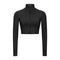 Chaqueta Deportiva Cuello Alto para Yoga y Running - Ajuste Slim Cómodo