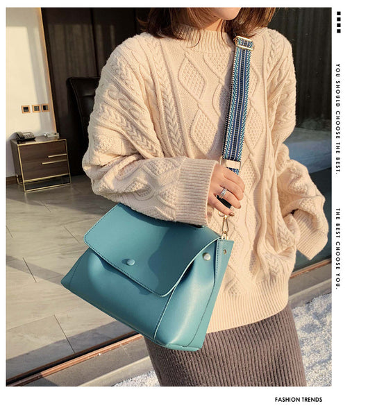 Bolsa Tote Crossbody Estilo Net Red - Image 11