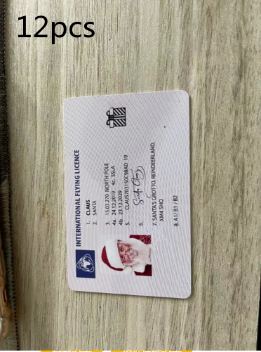 Licencia de Conducir Navideña del Papá Noel Explosivo - Tarjeta de Saludo Divertida - Image 10