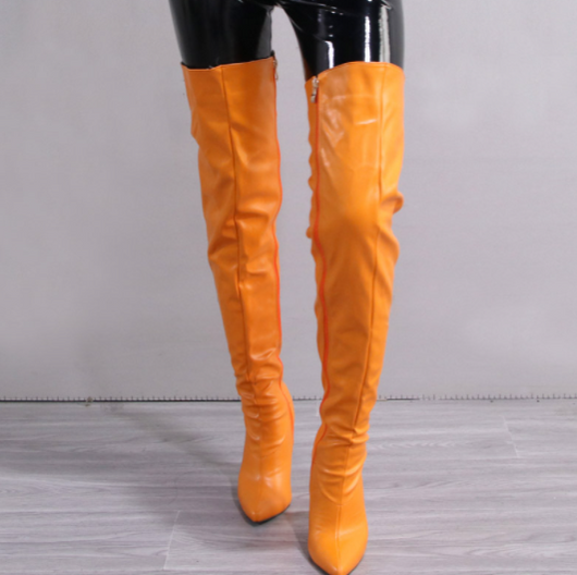 Botas Altas para Mujer con Tacón Stiletto y Cremallera Lateral - Image 7