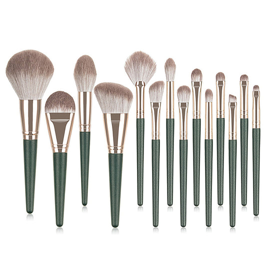 Set de 14 Brochas de Maquillaje Green Cloud - Image 6
