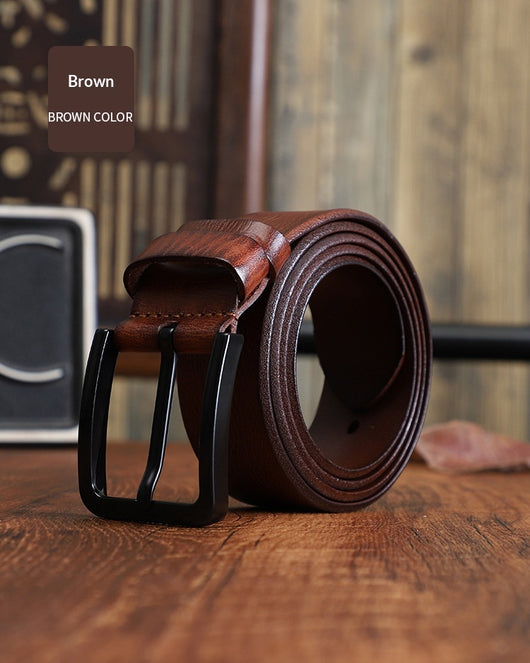 Cinturón Casual para Hombre en Cuero Genuino con Hebilla de Aleación - Image 16
