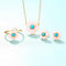 Conjunto de Anillos Flor de Cerezo