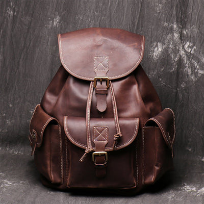 Mochila de Cuero Crazy Horse para Mujer - Image 17