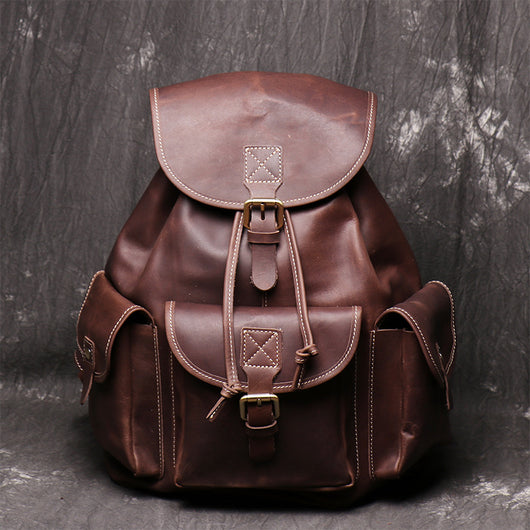 Mochila de Cuero Crazy Horse para Mujer - Image 17