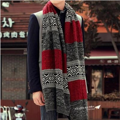Bufanda Larga Tejida para Hombre - Calidez y Estilo - Image 5