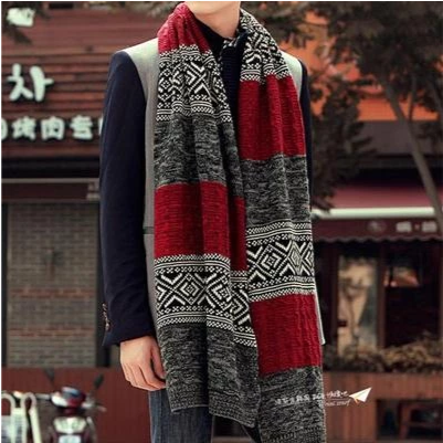 Bufanda Larga Tejida para Hombre - Calidez y Estilo - Image 5