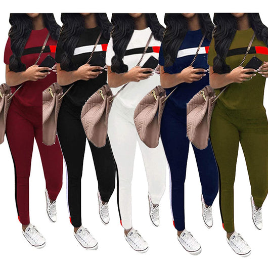 Conjunto Deportivo de Rayas Casual