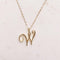Words love necklace Golden W